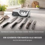 Caso DiamondSharp – Elektrischer Messerschärfer mit 3-Stufen-System für alle Messertypen – Bild 7