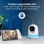 Babysense Full HD Split-Screen-Babyphone mit 2 Kameras – sichere WLAN-freie Überwachung – Bild 9