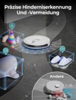 Vozascly E2 Staubsauger-Roboter mit Kartierung – 10000 Pa Saugkraft für Tierhaare – Bild 3