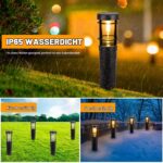 Czoele Solarleuchten für Aussen 4er Set – Warmweiss Gartenbeleuchtung mit 900mAh – Bild 7