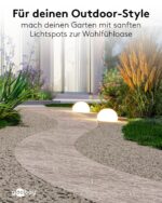 goobay LED Solarstein 2er-Set 24cm RGB – 10 Leuchtmodi für Garten & Terrasse – Bild 3