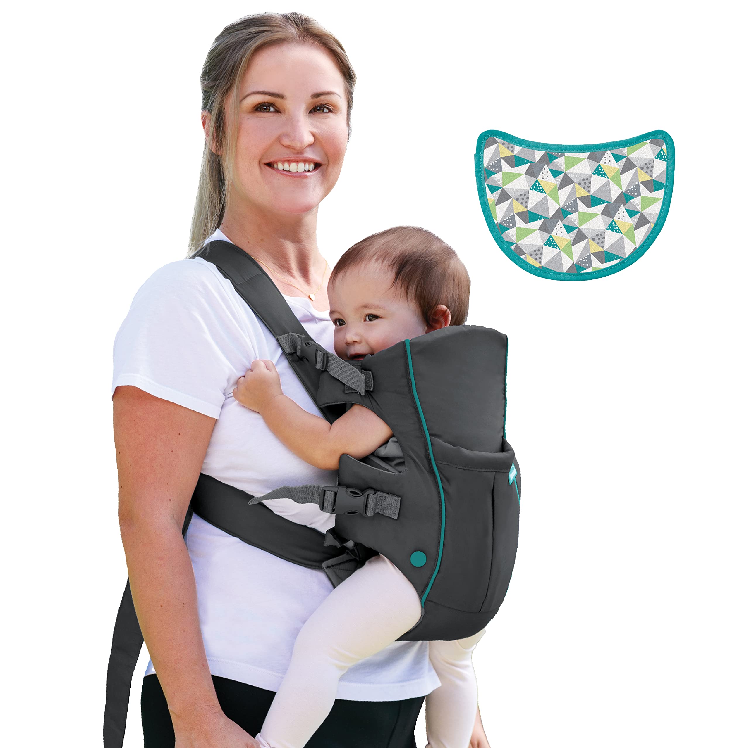 Infantino Swift Classic Babytrage – Ergonomische Tragesystem für Neugeborene bis Kleinkinder