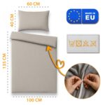 Totsy Baby Musselin-Bettwäsche 100x135 cm – Oeko-Tex zertifiziert mit Reissverschluss – Bild 2