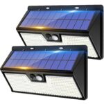 vighep 318 LED Solarleuchte mit Bewegungsmelder – IP65 Wandleuchte für Aussenbereich