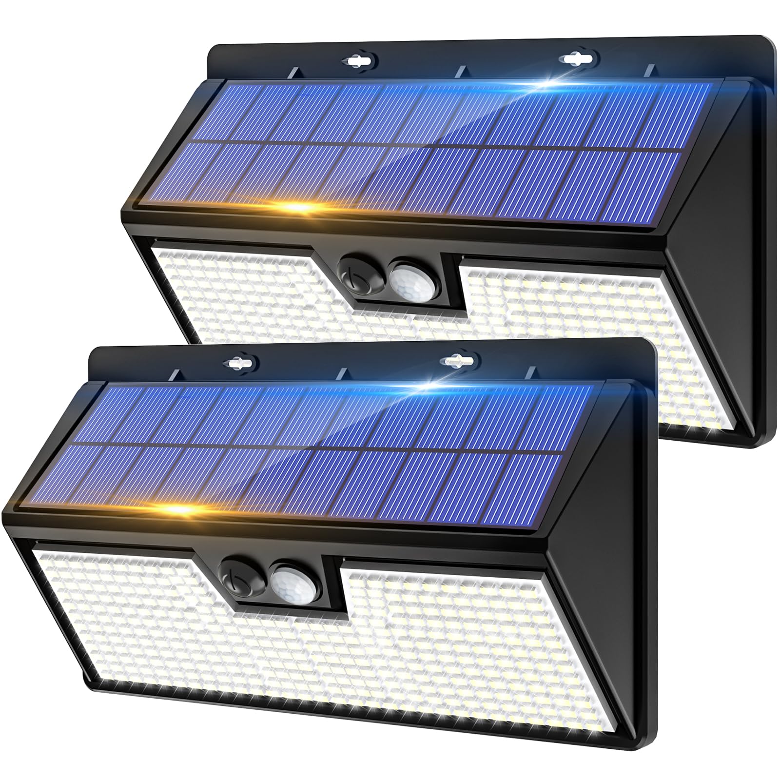 vighep 318 LED Solarleuchte mit Bewegungsmelder – IP65 Wandleuchte für Aussenbereich