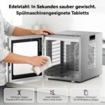 TRIUMPHKEY Dörrautomat Edelstahl mit 10 Tabletts – 850W Profi-Dörrgerat für Jerky & Früchte – Bild 8
