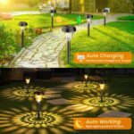 FOMYHEARD 8er Set Solarleuchten Garten – Warmweiss & RGB Farbwechsel, IP65 Wasserdicht – Bild 4