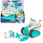 PAW Patrol Schneemobil Deluxe mit Everest & Henrietta – Rettungsfahrzeug für Kinder ab 3 Jahren