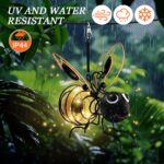 AKOFIC 2er-Pack Bienen-Solarleuchten – Hängende Gartendeko mit LED & Clip für Außen – Bild 3
