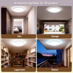 BestLuz LED Deckenleuchte Ø29cm mit Mikrowellen-Bewegungsmelder – 3600lm IP54 – Bild 8