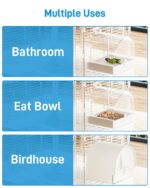 BUCATSTATE Vogelbadehaus 3-in-1 – Hängende Badewanne & Trinktasse für Vogelkäfige – Bild 4