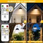 AGOTD Solar-Hängeleuchte mit Fernbedienung – 70 LEDs, 5M Kabel, dimmbar, IP65 – Bild 2
