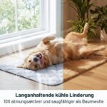 ZOMISIA Kühlmatte Hunde 89x56 cm – Selbstkühlend mit Q-Max>0.5 für grosse Hunde – Bild 3