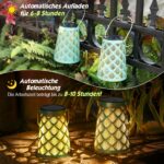 JOYCREATOR Solarlaternen 2er Set – IP65 Wasserdicht für Garten, Balkon & Terrasse – Bild 3
