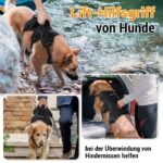 rabbitgoo Hundegeschirr Grösse M mit Tragegriff – Sicherheitsgeschirr für mittlere Hunde – Bild 4