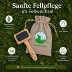 Kaninchenwiese Fellwechsel-Bürste für Kaninchen & Meerschweinchen – Tierärztlich getestet – Bild 2