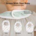 KeaBabies 8er-Pack Bio-Lätzchen für Neugeborene – GOTS-zertifiziert, Saugfähig & Sanft – Bild 4