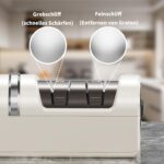 Kiseely Elektrischer Messerschärfer 5-in-1 mit Diamantschleifmittel – wiederaufladbar – Bild 2