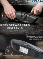 RISAM kitchen Elektrischer Messerschärfer – 2-Stufen Schleifsystem für alle Messertypen – Bild 4