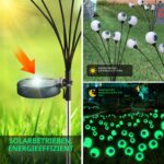 Lewondr 6er-Pack Solar-Augapfel-Lichter – Halloween Gartenbeleuchtung mit 2 Modi – Bild 2