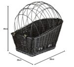 TRIXIE Fahrradkorb Weide für Hunde bis 8 kg – Sicherer Hundekorb für Gepäckträger – Bild 7