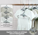 24er Set mitwachsende Kinderkleiderbügel – ausziehbar von 27,5–37 cm für Neugeborene bis Teenager – Bild 6