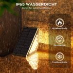 Shuniu Solar-Treppenleuchten 10er Set – LED Gartenbeleuchtung IP65 wasserdicht für Aussen – Bild 4