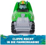 PAW PATROL Jungle Pups Schnappschildkröten-Fahrzeug mit Rocky-Figur – Transformierbares Spielzeug ab 3 Jahren – Bild 6