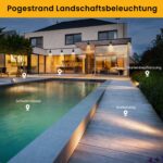 LED Gartenbeleuchtung 14M mit Fernbedienung & Timer – IP65 Strahler 3000K Warmweiss – Bild 10