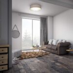 B.K.Licht 2-flammige Deckenleuchte Sterneneffekt Taupe – 38x10 cm – Bild 5