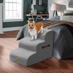 Gimars Hundetreppe 40 cm mit 30D Schaumstoff & rutschfestem Boden – Haustierrampe für Bett & Sofa – Bild 7