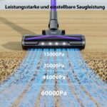 Redkey X18 Akku-Staubsauger 60 kPa – 8-in-1 Kabellos mit LED-Bürste & Automatikmodus – Bild 3