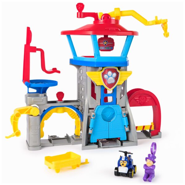 PAW PATROL Air Rescue Flughafen Tower – Spielset mit Chase Racer & Figuren ab 3 Jahren