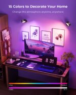 FULEN LED-Wandleuchte 2er Set mit 18 Farbmodi & 8000mAh Akku – Kabellos & Dimmbar – Bild 5