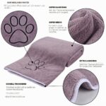 KinHwa Mikrofaser Haustierhandtuch 76x127 cm – Schnell trocknend für Hunde & Katzen – Bild 4