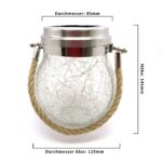 2x LED Solarglas warmweiß mit 30 LEDs – Automatische Solar-Laterne für Garten & Balkon – Bild 2