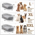 Gimars Orthopädisches Hundebett XL mit 28D Eierkarton-Schaum – Stützendes Hundesofa für grosse Hunde – Bild 8