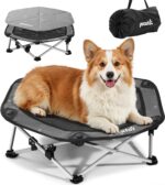 pecute Erhöhtes Hundebett L – 3s Klappbar, Atmungsaktiv & Ganzjährig mit Kühlmatte