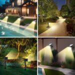 WENATY 4er Set Solarstrahler mit 46 LEDs – Warmweiss IP65 für Garten & Hof – Bild 7