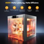 TRIUMPHKEY Dörrautomat Edelstahl mit 10 Tabletts – 850W Profi-Dörrgerat für Jerky & Früchte – Bild 5