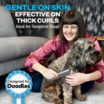 The Doodle Brush Hundekamm aus Edelstahl – Doppelseitiger Metallkamm für Doodles & langes Fell – Bild 4