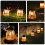 KagoLing 2er Set Vintage Solar Laternen – IP65 Wasserdicht für Garten & Balkon – Bild 6