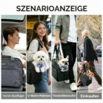 KZARYVEXIS Hundetasche 43×20×30cm – Leichte Transporttasche für kleine Hunde & Katzen – Bild 7