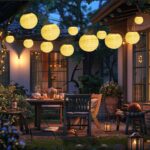 2er Set 30cm Solar Lampions Warmweiss – Wasserdichte Hängeleuchten für Garten & Terrasse – Bild 6