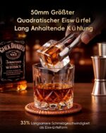 ecozy 50mm Eiswürfelmaschine – Kristallklare Klareiswürfel mit CrystalFlux für Premium Home Bar – Bild 2