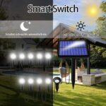 Weiongppy Solar-Gartenleuchten 5.5M mit 10 LED – IP44 Wasserdicht, Warmweiss 3000K – Bild 3