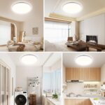 ONDTA LED Deckenlampe 45W, 6700lm, dimmbar 2700K–6500K mit Fernbedienung & IP44 – Bild 7