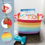 OrganiHaus Aufbewahrungskorb aus Baumwollseil – Vielseitiger Organizer für Wohnzimmer, Kinderzimmer & Büro – Bild 4