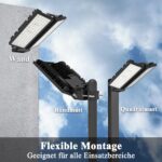 HOPEDAMAI 200W LED Strahler Außen 28000 Lumen – Straßenleuchte IP67 für Parkplätze & Industrie – Bild 3
