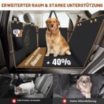 Lekespring Hundedecke Auto Rückbank 130x65cm – Wasserdicht mit Festem Boden für SUVs – Bild 3